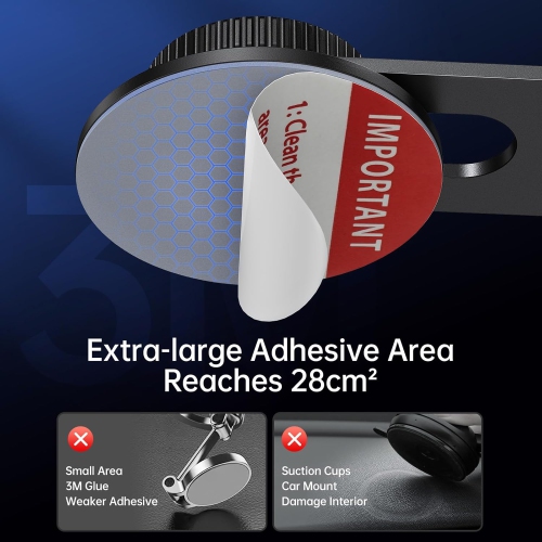 S Fits MagSafe Car Mount for Universal Dashboard, Tesla Screen, Magnetic Phone Holder for Car, Foldable Aluminum Alloy Arm, Super Stable Car Mount