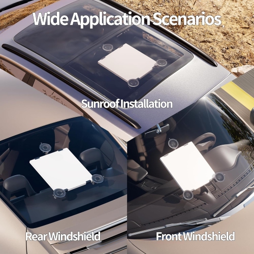 E Starlink Mini Sunroof Suction Cup Mount, Sticky Suction Cup Mount for Car Sunroof Window Windershield Mounting Kit Accessories