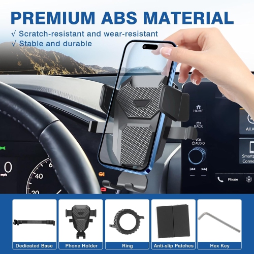 F Phone Mount for Hon-da CRV 2023-2025 9-inch Touchscreen, 360 Degree Rotation Dash Mount Cell Phone Holder CRV Accessories, Navigation Phone Mount