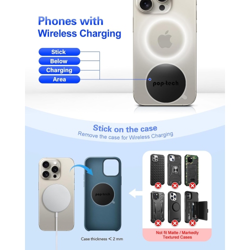 Metal Plate for Cell Phone Magnetic Car Mount, p10 Pack Replacement Disc Plate with Strong Adhesive Backing Sticker for Magnet Holder Magnet Cradle