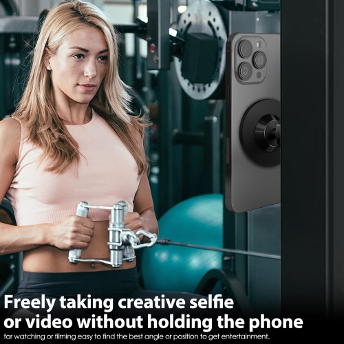 O Upgraded Gym, Car Magnetic Phone Mount Holder Compatible for Mag-Safe, Dual Strong Magnets, Easily and Firmly Attaches to Metal Surface for Any