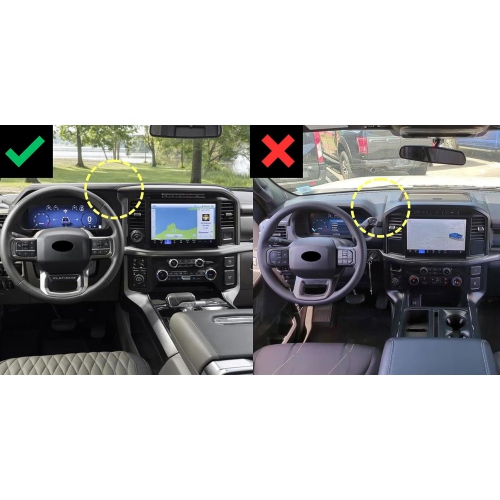 HIGH FLYING for F150 Accessories Car Phone Mount, Carbon Black Interior Hands Free Phone Holder, Gravity Air Vent Car Mount for Cell Phone Compatible