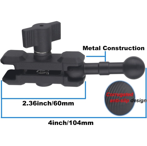 R 17mm Ball Mount Extension Adapter, 360° Rotation Extension Rod for Jeep Car Air Vent Dashboard 17mm Phone Holder, Compatible with Garmin GPS Mount,