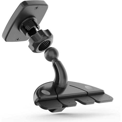 W Rectangular Head Universal CD Slot Magnetic Car Mount Holder, for Cell Phones and Mini Tablets with Fast Swift-Snap Technology