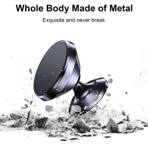 (2-PACK)Magnetic Phone Holder Car, [ Strong Magnet ] Universal Dashboard Magnetic Cell Phone Holder Car [ 360° Rotation ] Hands Free magnetic Car