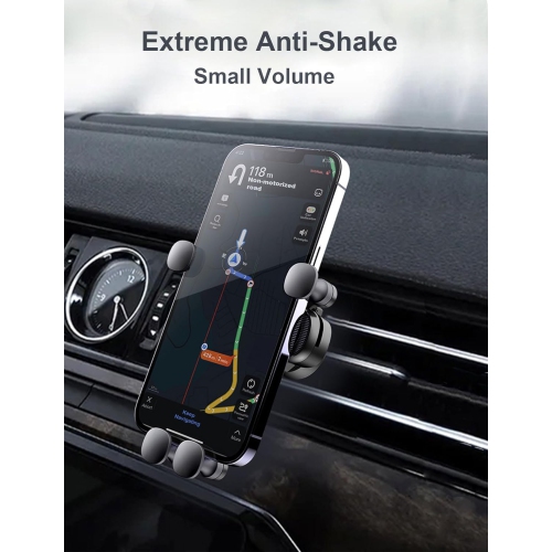 H Universal Phone Holder for Car, Vent Car Phone Holder, Hands Free Cell Phone Holder Car Mount Compatible with Android and iOS Smartphones