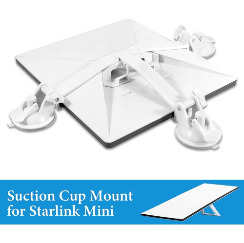 Foldable Starlink Mini Car Mount with Suction Cups,Quick Release Sunroof/Moonroof Mount for Car, RV, Boat, Truck Glass