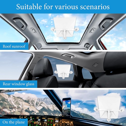 Foldable Starlink Mini Car Mount with Suction Cups,Quick Release Sunroof/Moonroof Mount for Car, RV, Boat, Truck Glass
