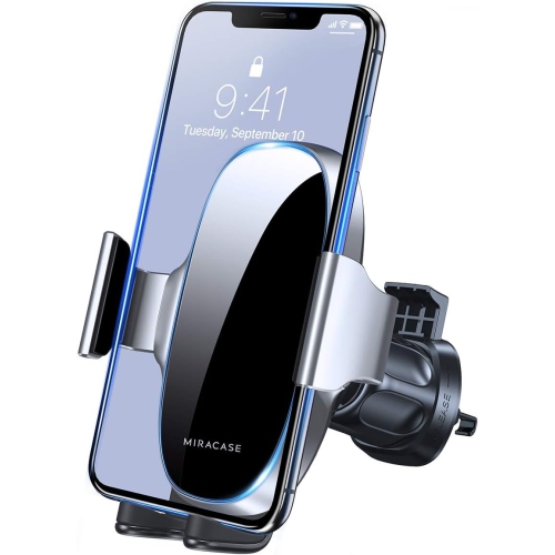 M Phone Holder for Car Air Vent(Stability via Clip & Metal Hook) Car Phone Holder Mount, 360°Cell Phone Holder Car Mount Fits iPhone 16 15 Pro Max 14