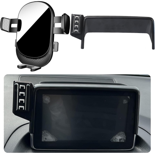 Car Phone Holder for Mazda 3 / CX-3 Auto Accessories [Only for Mazda 3 2014-2016 & 2016-2021 CX3 7 Screen] [Auto Lock Hands Free Cell Phone Mount Car
