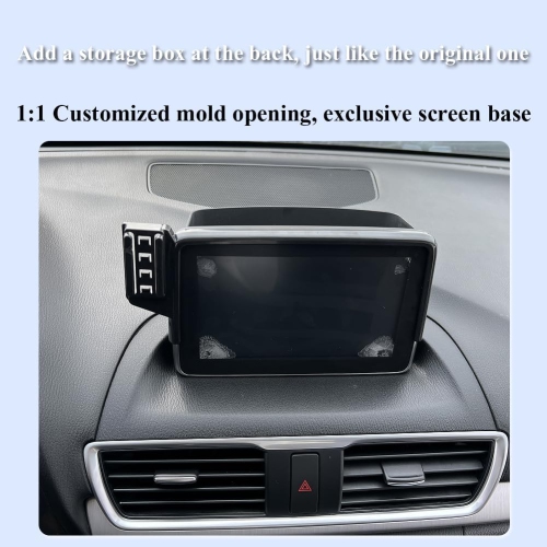 Car Phone Holder for Mazda 3 / CX-3 Auto Accessories [Only for Mazda 3 2014-2016 & 2016-2021 CX3 7 Screen] [Auto Lock Hands Free Cell Phone Mount Car