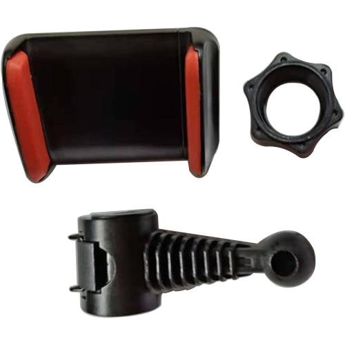 Car Headrest Phone Mount Holder, 360° Swivel, Universal Back Seat Mobile Device Stand, Adjustable