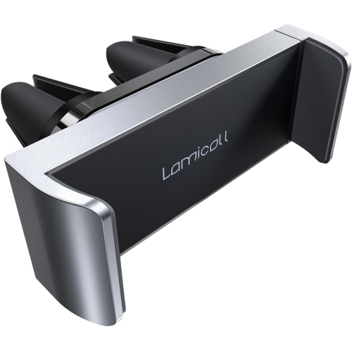 OECECA  Car Cell Phone Mount, L Air Vent Clip Holder, Universal Stand Hands Free Cradle Compatible w Phone 14 13 12 Mini 11 Pro Xs Xs Max Xr X 8 7