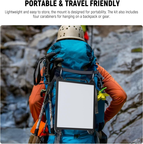 N Suction Cup Mount for Car Compatible with Starlink Mini, 2 in 1 Satellite Mounting Kit & Protective Silicone Case with Strong Suction Cups for Car