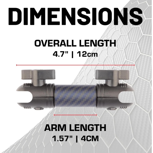 Mounting Arm -4cm Arm Compatible with iPhone and Android Smartphones - Fits 20mm Attachment Ball