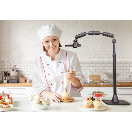 A Pro Phone or Camera Stand for Baking, Crafting, Nail Art, Ceramics, or Makeup Videos Retail Black