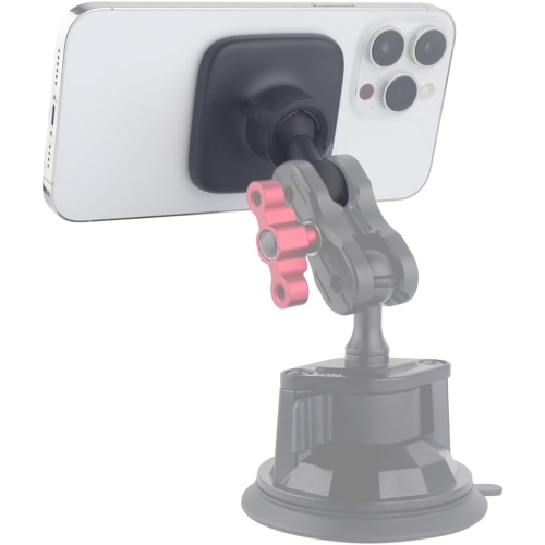 Magnetic Cell Phone Holder Base with 20mm Ball for MagSafe iPhone 16 15 14 13 12 Series, Compatible with Bulletpoint Mounting Solutions