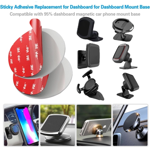 Double Sided Adhesive Pads,Made of 3 M V HB 5952,Car Mount Sticky Pad Replacement.Sticky Dash Cam Mounting Tape.Heavy Duty Tape Sticker for Dashboard