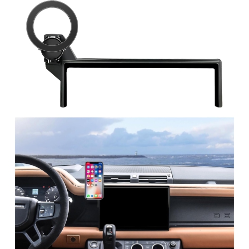 M Car Phone Holder for 2022-2025 Land Rover Defender Accessories 11.4-Inch Screen Fixed Clip, 360° Rotation Phone Mount Compatible with MagSafe, Cell