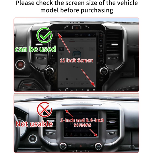 M Car Phone Holder for 2019-2024 Dodge RAM 1500/RAM 2500/RAM 3500 Accessories, 360° Rotation Phone Mount Compatible with MagSafe, Cell Phone Holder