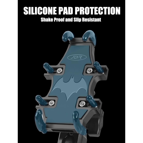 UTV Phone Mount, 360°Rotation ATV Phone Holder Easily Install on 1.75-2 Inch Roll Bar, One Hand Operation Phone Carrier, 8 Claws and Aluminum Alloy