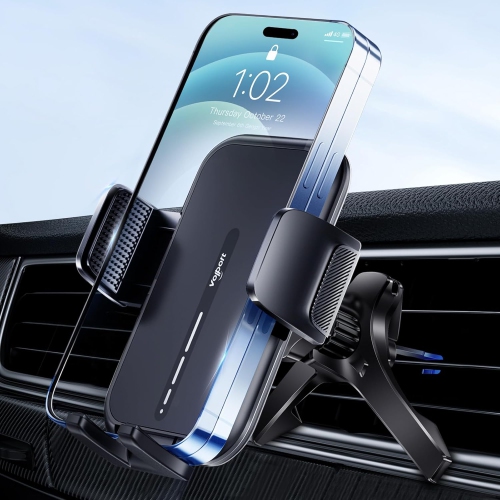 Vent Phone Mount for Car, Hands Free Air Vent Clip Cellphone Holder with Deep Wide Clamp, Universal Automobile Cradle Fit for Big Heavy iPhone 15