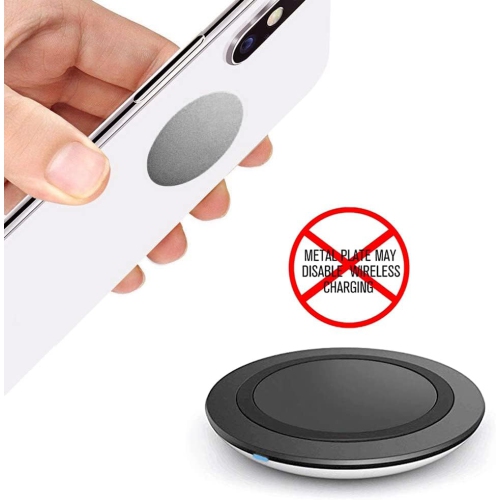 5 Pcs Adhesive Thin Metal Plates for Magnetic Mounts, Metal Plates for Phone Case,Metal Plates Disc for iPhone Phone Magnet/Car Cell Phone Automobile