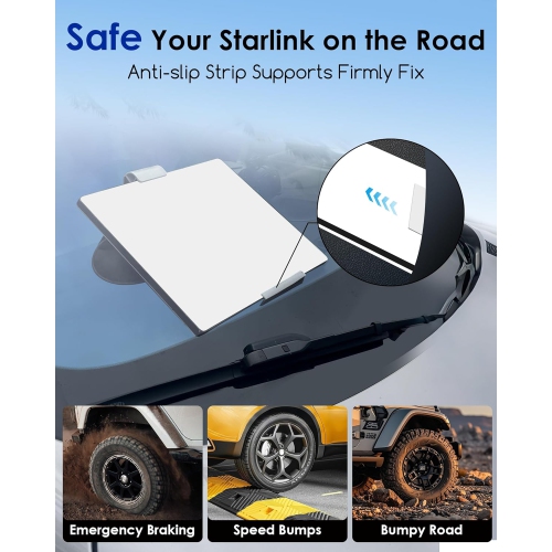 for Starlink Mini Car Mount,Starlink Mini Suction Cup Roof Mount Kit Accessories Magnetic Rv Roof Rack Dash Pole