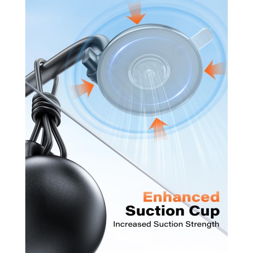 A Cell Phone Holder for Car Dashboard Windshield Phone Mount for Car Long Arm Car Phone Holder Mount Strong Suction Cup Anti-Shake Stabilizer