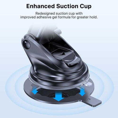 M 2024 Newest Phone Holder for Car, [Thick Case & Heavy Phone Friendly] Universal Car Phone Holder Mount, 3-in-1 Cell Phone Holder for Car Dashboard