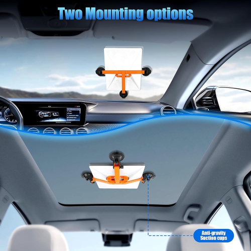 Foldable Starlink Mini Car Mount with Suction Cups,Quick Release Sunroof/Moonroof Mount for Car, RV, Boat, Truck Glass