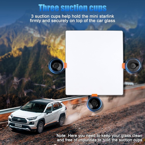 Foldable Starlink Mini Car Mount with Suction Cups,Quick Release Sunroof/Moonroof Mount for Car, RV, Boat, Truck Glass