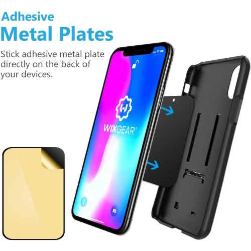 Magnetic Phone Mount, W Universal Stick On Flat Dashboard Magnetic Car Mount Holder Cell Phones Mini Tablets Fast Swift-snapTM Technology