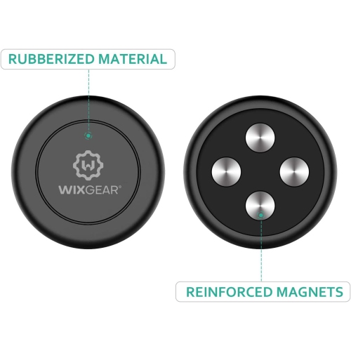 Magnetic Phone Mount, W Universal Stick On Flat Dashboard Magnetic Car Mount Holder Cell Phones Mini Tablets Fast Swift-snapTM Technology