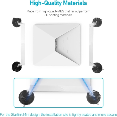 d Starlink Mini Mount - Suction Cup Car Mount for Star Link Mini Accessories Mounting Kit for Vehicle Windows and Sunroofs Starlink Mini Roof Holder