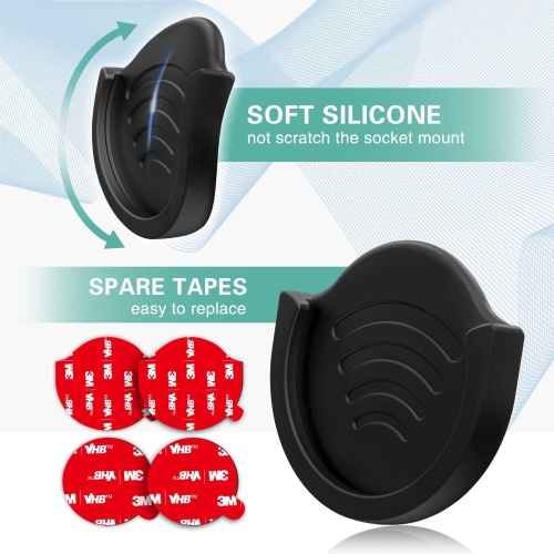 p Car Mount for Pops Socket Grips Phone Stand, 2 Pack Car Phone Holder for Collapsible Grip/Socket Mount Users with 3M Sticky Adhesive Replacement