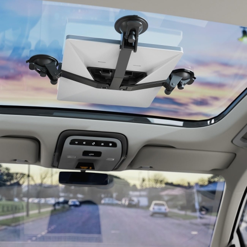 Foldable Starlink Mini Car Mount with Suction Cups,Quick Release Sunroof/Moonroof Mount for Car, RV, Boat, Truck Glass