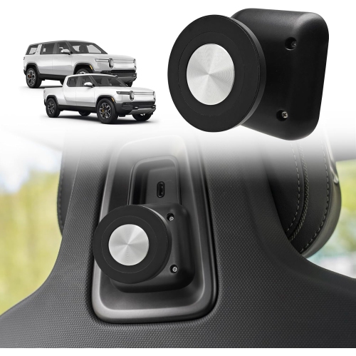 B Seat Back Second Row Anchor 1/4 Screw Mount Phone Holder Tablet for MagSafe Compatible with 2022-2024 Rivian R1T&R1S Backseat fits All