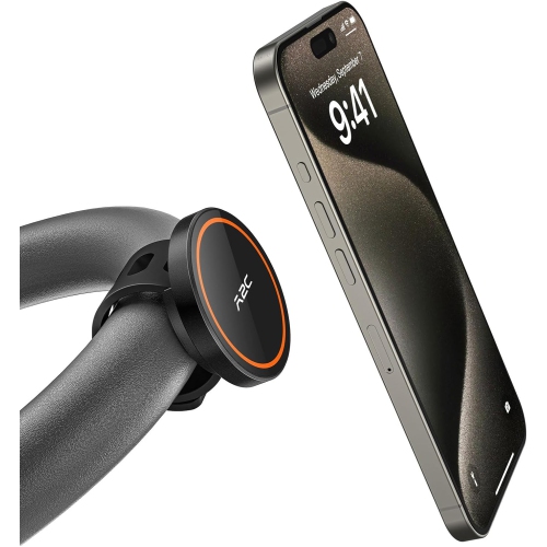 A Gym Fitness Phone Mount for MagSafe - 17 N52 Strong Magnets Stable and Secure Phone Mount with Adjustable Strap, Compatible with Gym Equipment,