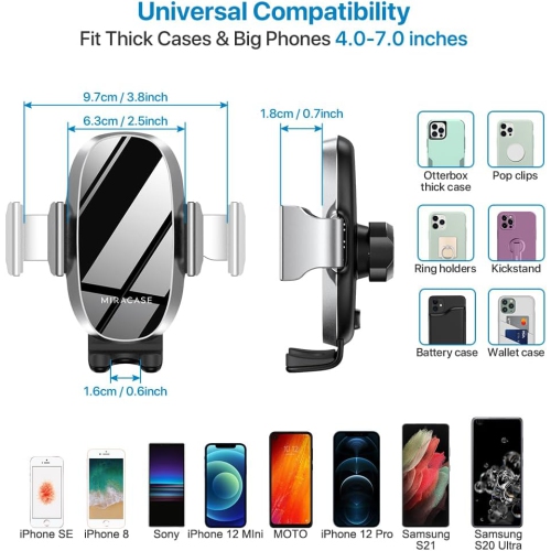 M Universal Cup Phone Holder for Car, [Upgraded Version] Adjustable Long Neck Car Cup Holder Phone Mount Cradle Friendly Compatible with iPhone