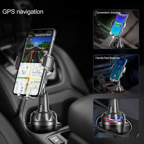 Car Cup Holder Phone Mount Adjustable Automobile Cup Holder Smart Phone Cradle Car Mount for iPhone 13 Pro/XR/XS Max/X/8/7 Plus/6s/Samsung S10+/Note