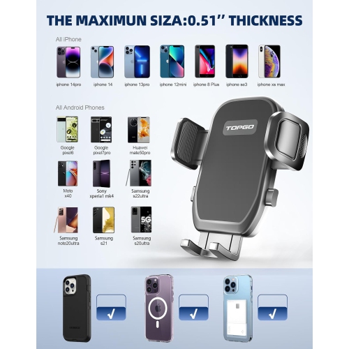 Car Cup Holder Phone Mount Adjustable Automobile Cup Holder Smart Phone Cradle Car Mount for iPhone 13 Pro/XR/XS Max/X/8/7 Plus/6s/Samsung S10+/Note