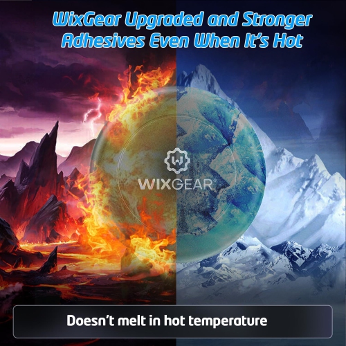 W Universal Flat Stick On Dashboard Magnetic Car Mount Holder for Cell Phones and Mini Tablets with Fast Swift-Snap Technology - Extra Slim