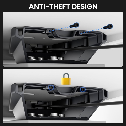 K Starlink Gen 3 Mount Anti-Theft Kit with Flat Roof Pole for RV Trailer Yacht