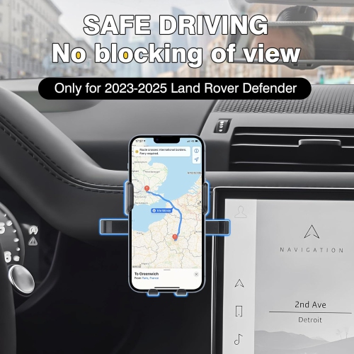 S Car Phone Holder for 2023-2025 Land Rover Defender Auto Accessories,Adjustable Defender Air Vent Mount Holder,Defender Cell Phone Mount Cradles