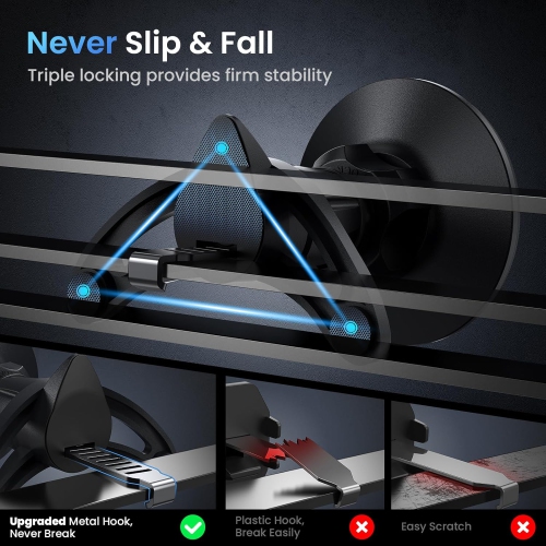 M for MagSafe Car Mount, Magnetic Phone Holder for Car Vent, 360° Rotation Hands Free Car Phone Holder, Universal Air Vent Car Mount for iPhone & All