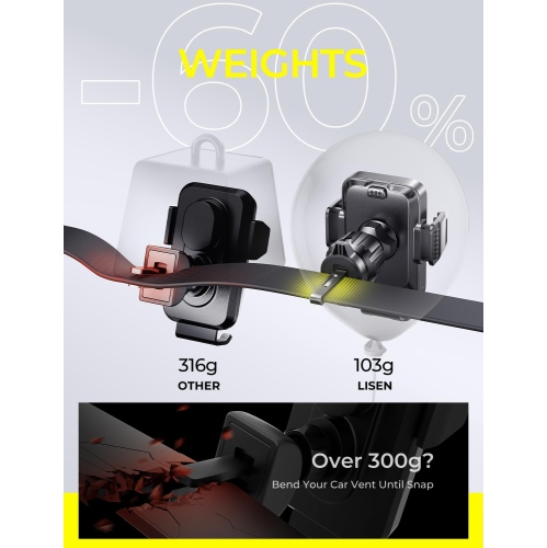 L Wireless Car Charger 15W Auto-Clamping Car Phone Holder Wireless Charger Air Vent Car Phone Mount for iPhone16/15/14/13/13 Pro/12 pro/12/11/X/8,