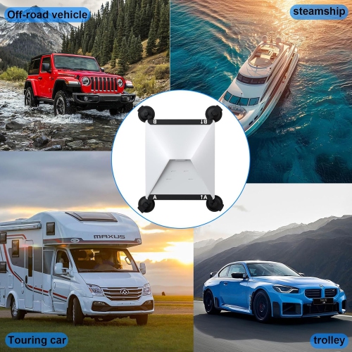 Starlink Mini Sunroof Suction Cup Mount - Strong Suction Cups Ensure Stable Satellite Signal for RVs, Boats, and Road Trips - Secure Mounting Kit for