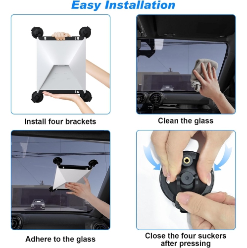 Starlink Mini Sunroof Suction Cup Mount - Strong Suction Cups Ensure Stable Satellite Signal for RVs, Boats, and Road Trips - Secure Mounting Kit for