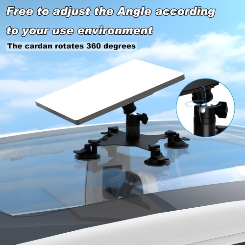 Portable Starlink Mini Sunroof Suction Cup Mount, Starlink Mini Holder with Strong Suction Accessories